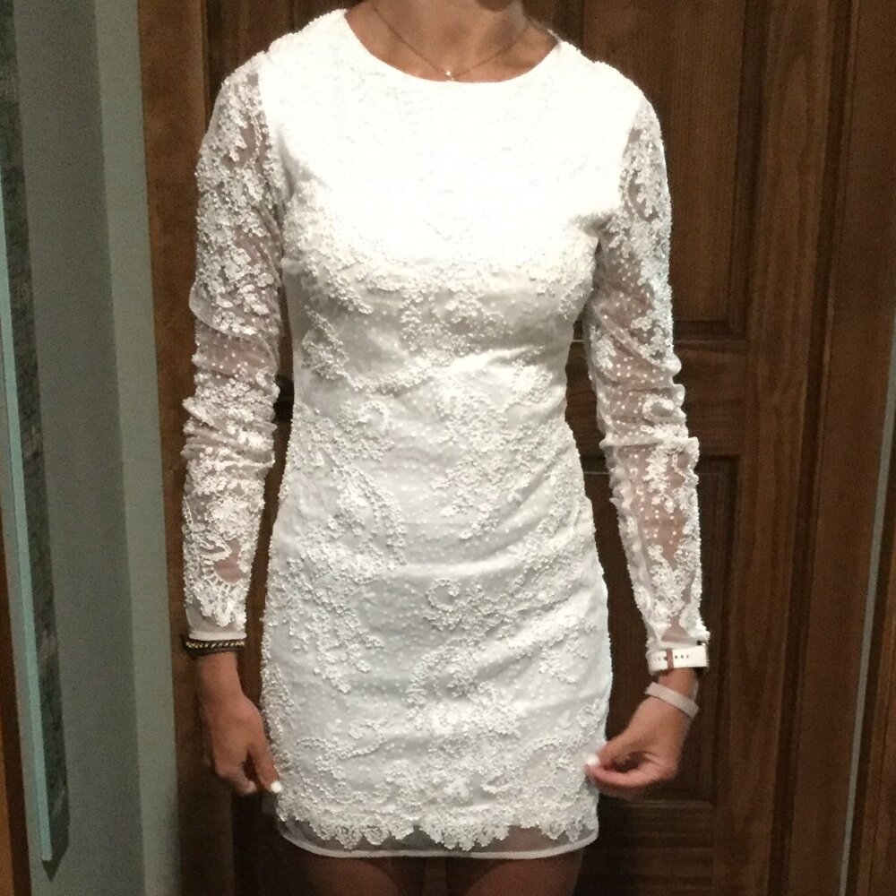 Bride to Be formal sequined dress